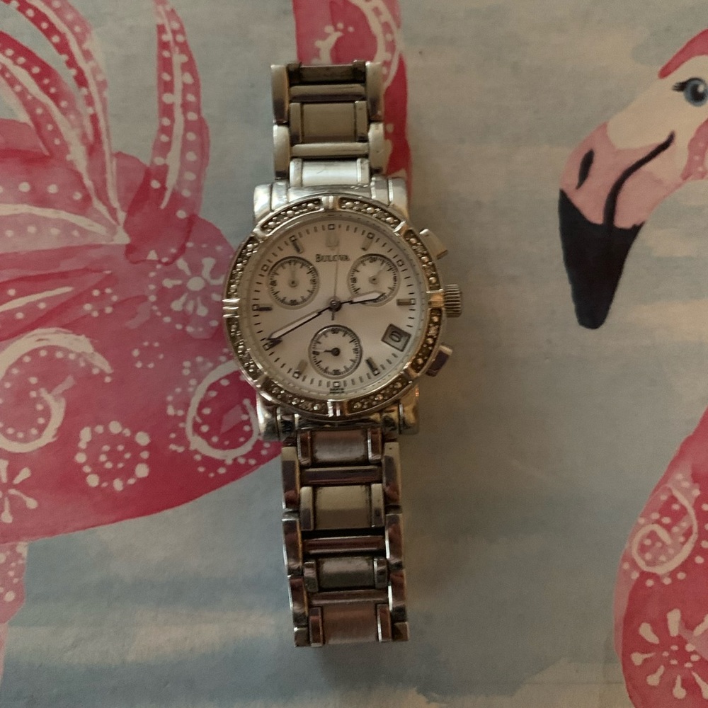 Bulova diamond watch